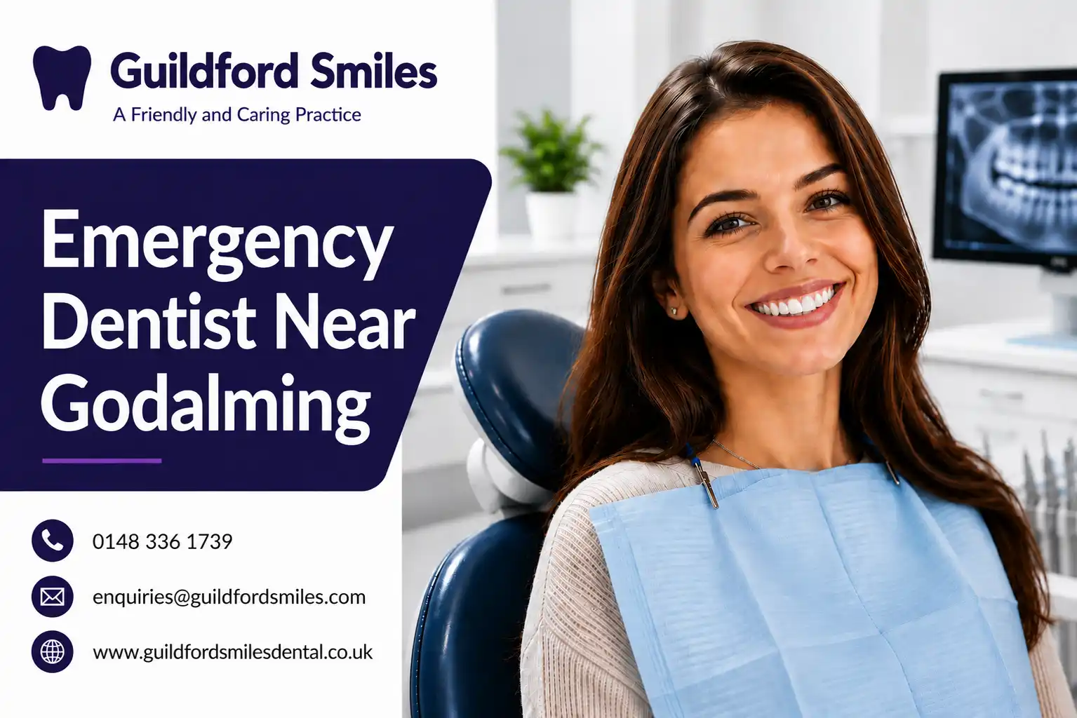 **SEO-friendly alt text:** `Emergency dentist near Godalming – urgent dental care`