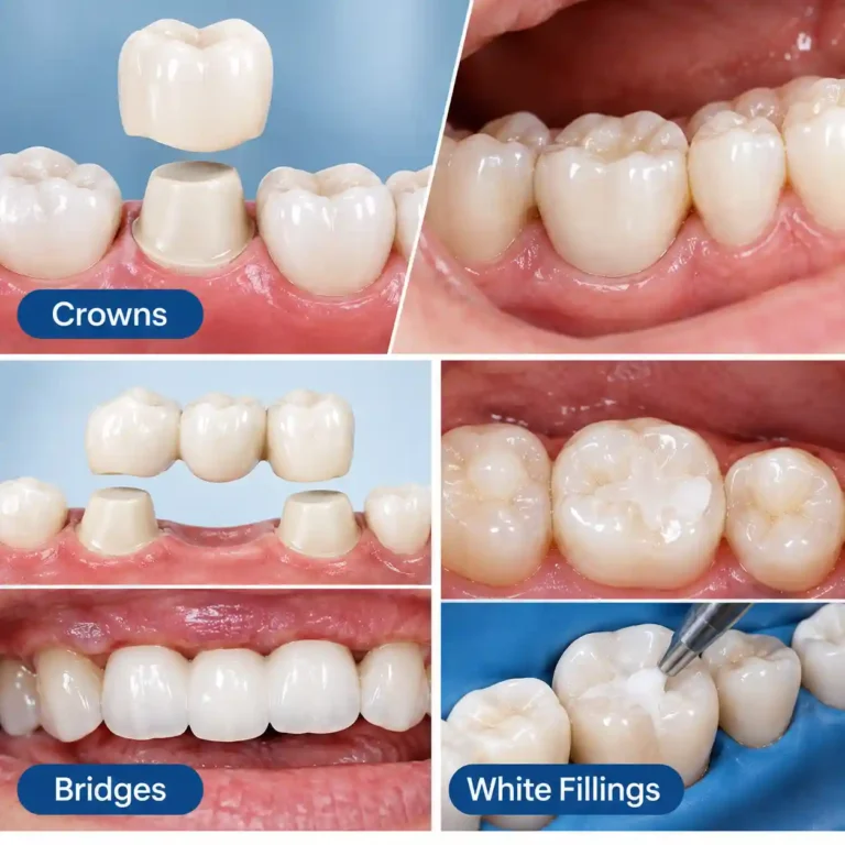 Crowns, bridges and white fillings in Wood Street Village at Guildford Smiles Dental Practice